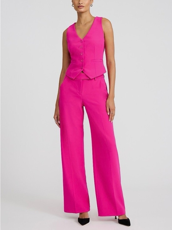 Express Pants - EXPRESS Editor midrise trouser EUC 2Reg NEON BERRY sold out in store 💗